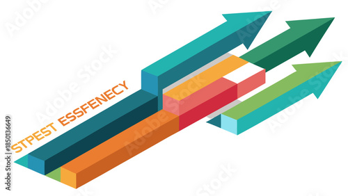 Professional business growth and finance concept illustration variation number 16