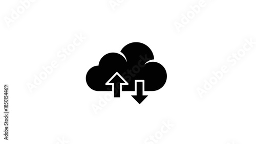 Cloud icon with upload and download arrows.
