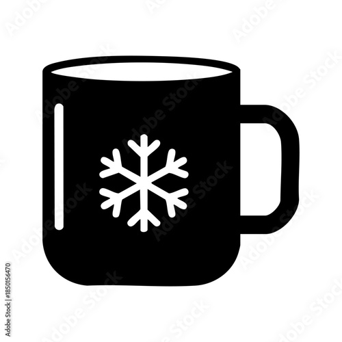 mug with snowflake symbol