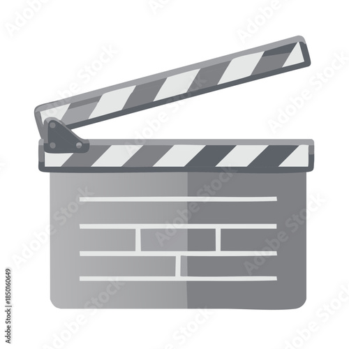 Clapperboard Icon, Movie Making, Film Industry Symbol, Production Equipment, Cut Scene, Movie Clapper