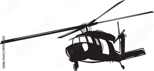 vector illustration of a black and white spider