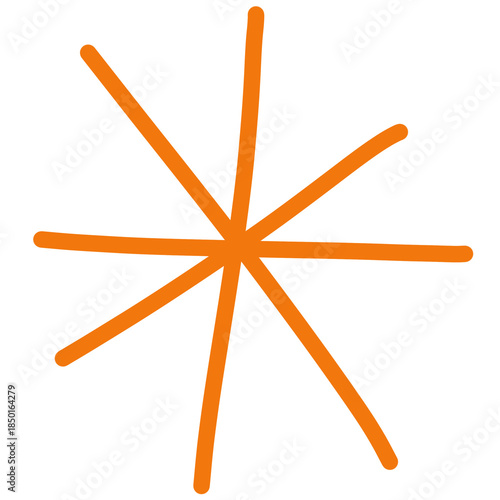 Asterisk vector illustration