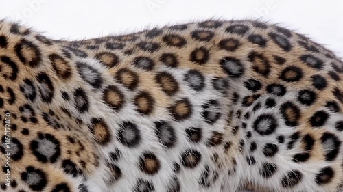 Close up leopard fur pattern across multiple frames.