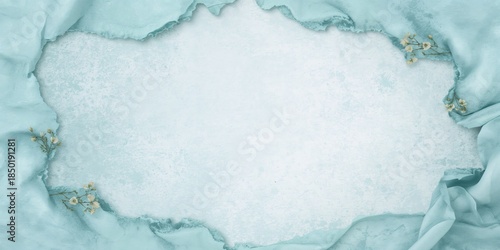 Paper textured canvas background with watercolor sky blue for vintage design, ideal for invitation cards or templates