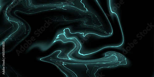 Abstract background of colorful liquid liner. Abstract texture of liquid acrylic. Macro mineral stone malachite on a black bg.  Acrylic pour gray color liquid marble abstract swirl effects surface. 