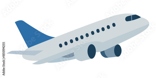 Air transportation concept colored flat vector illustration isolated.