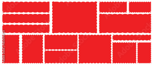 zigzag Vector wavy rectangles with grain texture, irregular colorful text boxes. Crayon drawn squares and rectangles with wavy rough edges,text boxes, geometric shapes or empty speech bubbles