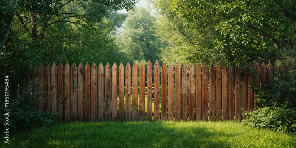 Fototapeta premium Colorful wooden fence as a backdrop for UI elements and editorial headers, rustic style