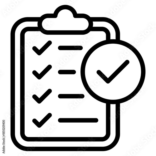 Task Completion Icon Element For Design