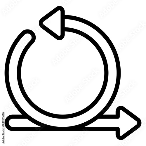 Sprint Cycle Icon Element For Design