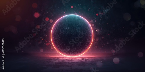 Retro hologram background with scratches and light leaks, used as a textured backdrop for graphic design projects
