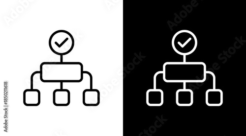 Workflow Success White Icon Set Design