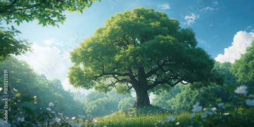 Wallpaper Mural Camphor tree amidst lush forest setting supporting biodiversity, World Environment Day Torontodigital.ca