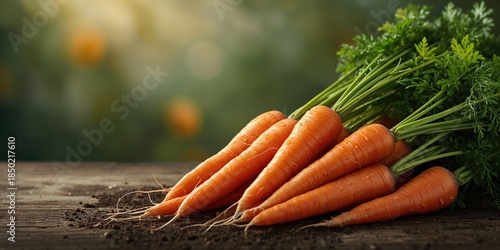 Collection of carrots in a market setting, highlighting vegetable freshness and seasonal abundance