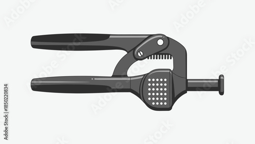 Garlic Press Kitchen Tool Black.