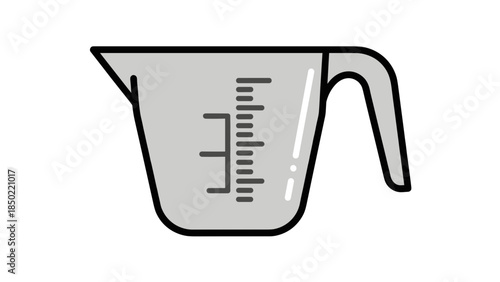Measuring Cup Kitchen Utensil Icon.