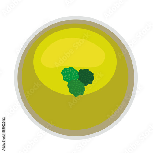 broccoli soup, Cream of broccoli soup.