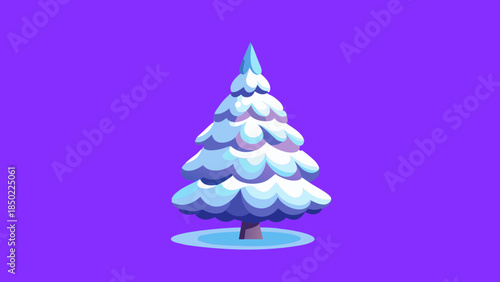 Spruce, conifers, trees, snow, sky, ice, freshness, vector, graphics, holiday, children's, joy, dream, family, peace, congratulations, postcards, design, Christian traditions