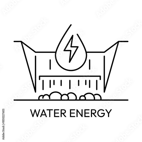 Water Energy Hydropower Icon