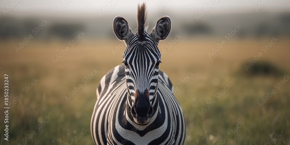 Obraz premium Close-up of a zebras skin texture with a focus on animal adaptation and habitat