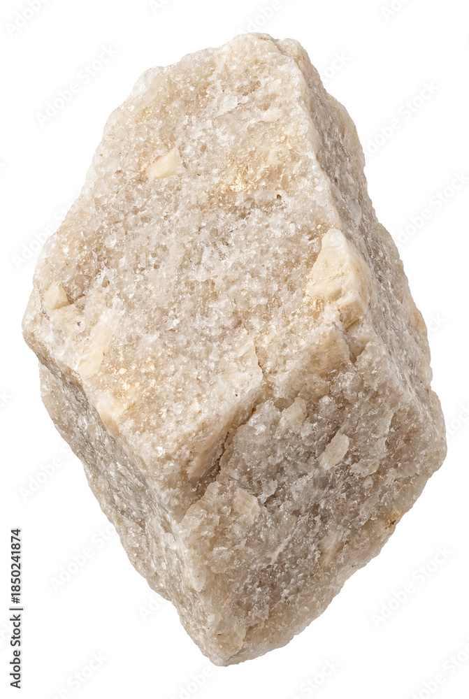 Obraz premium Light-colored aplite with a sugary texture, primarily made of quartz and feldspar.