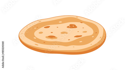 Close up of a single crispy biscuit with a golden brown crust