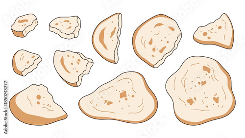 Assorted Chips and Crackers Set for Snack and Cuisine Use