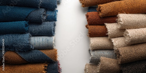 Colorful textured fabric sw...