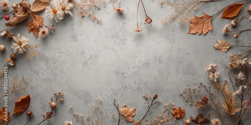 Autumn scene featuring gray...