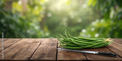Fresh snake beans from Thai...