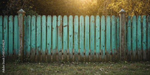 Old shabby colored wooden f...