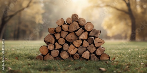 Dry firewood background use...