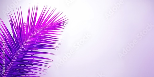 Vibrant tropical palm leaf ...