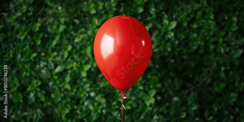 Orange balloon drifting ove...
