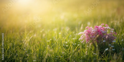 Colorful spring flowers in ...