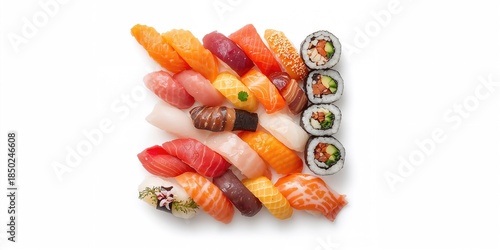 Collection of sushi pieces ...