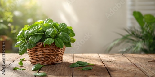 Wicker basket filled with f...