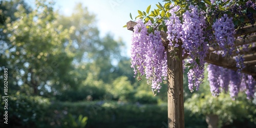 Tender young wisteria plant...