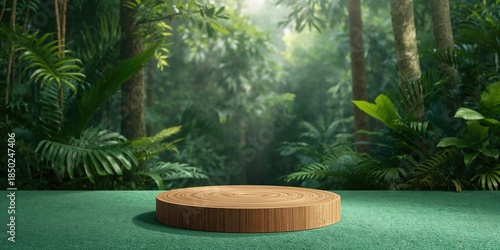 Outdoor display stand in a ...