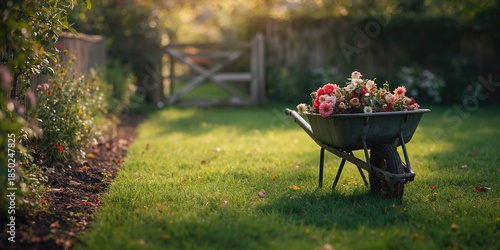 Wheelbarrow containing dead...