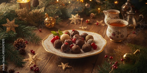 Tea and chocolate treats ar...