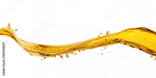 Olive oil splash isolated o...