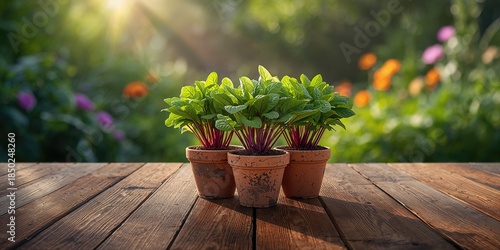 Small vegetable seedlings i...