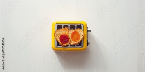 Toaster with toasted bread ...