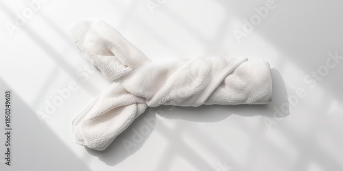 Isolated bath towel with st...