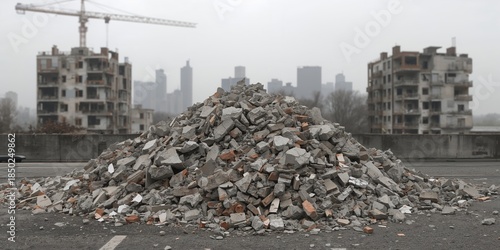 Remnants from building demo...