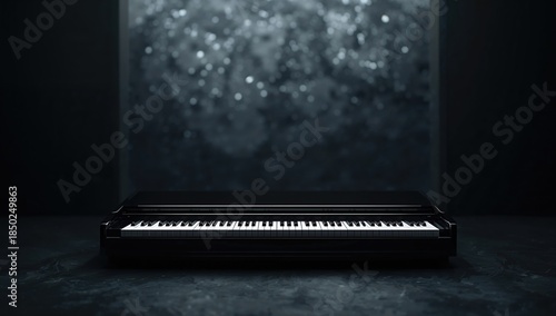Detailed shot of piano keys...