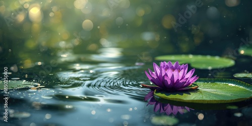 Water lilies in purple hues...