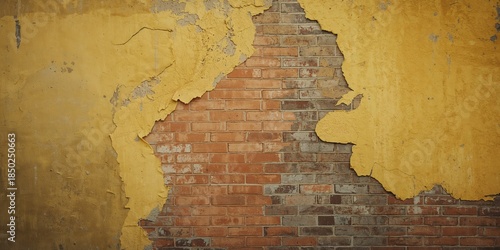 Grunge brick surface with p...