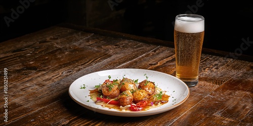 Appetizer plate with assort...